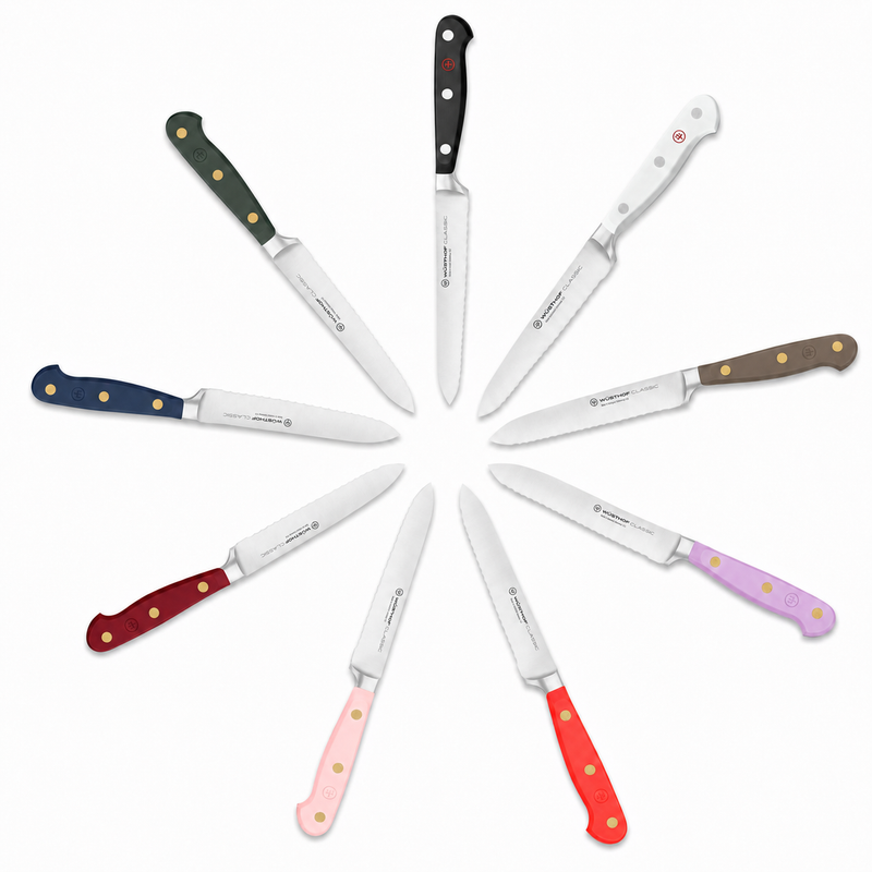 Wusthof Classic - 5" Serrated Utility Knife - Color Options & Engraving Available