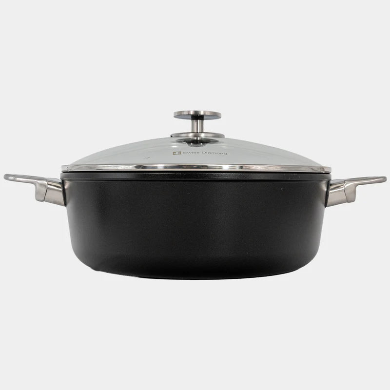 Swiss Diamond - 7.2 Qt. CHD Nonstick Braiser w/Glass Lid