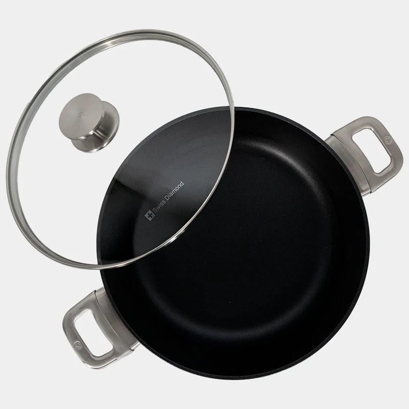 Swiss Diamond - 7.2 Qt. CHD Nonstick Braiser w/Glass Lid