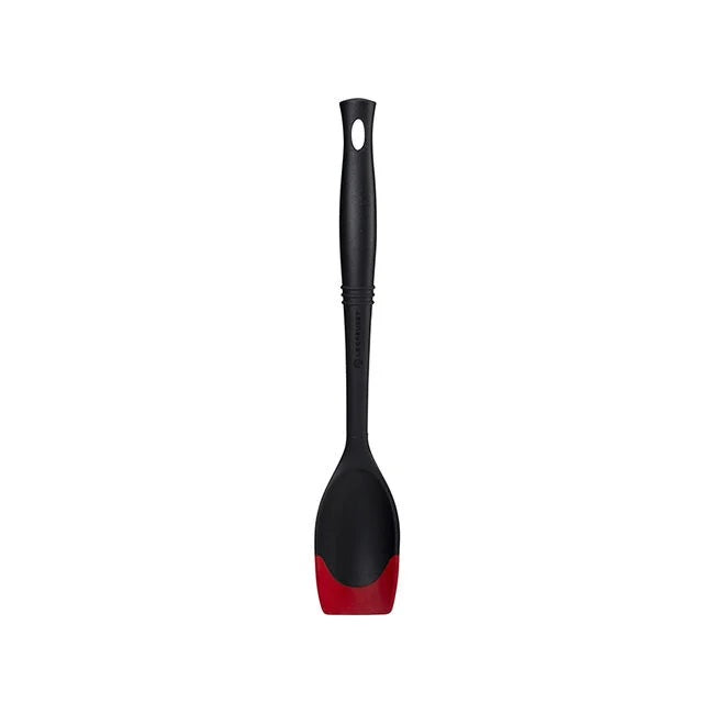 Le Creuset Revolution® Bi-Material Sauté Spoon 13 1/2" x 2 1/2" - Cerise