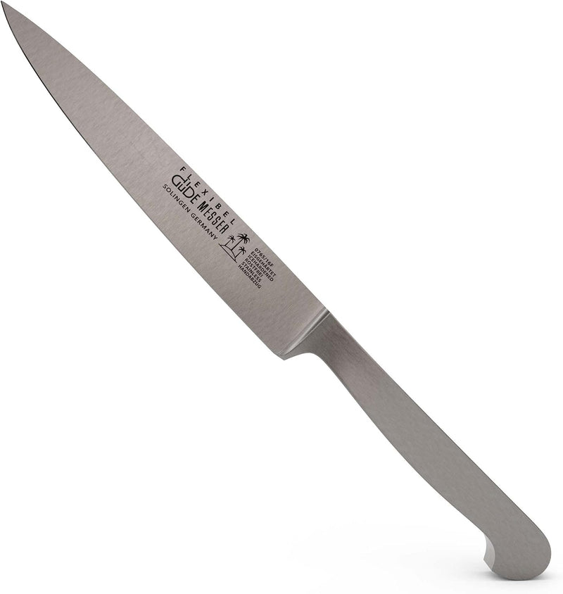 Güde Kappa Series - 6" Forged Flexible Fillet Knife, Stainless Steel Handle