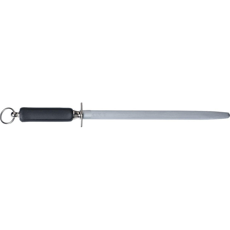 Güde Omikron Series - 12 1/2" Sharpening Steel, Black Polymer Handle