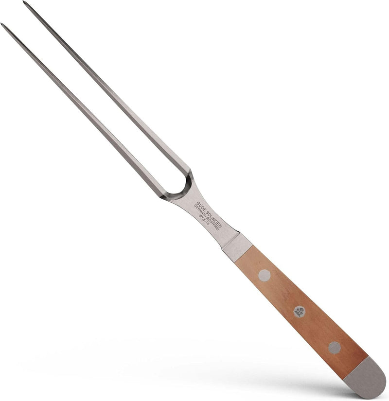 Güde Alpha Pear Series - 7" Forged Double Bolster Meat Fork, Pear Wood Handle