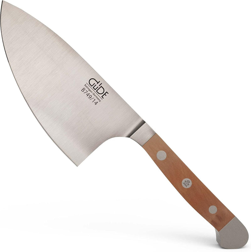 Güde Alpha Pear Series - 5" Forged Double Bolster Herb Knife, Pear Wood Handle
