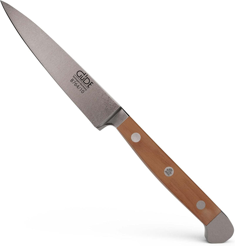 Güde Alpha Pear Series - 4" Forged Double Bolster Paring Knife, Pear Wood Handle