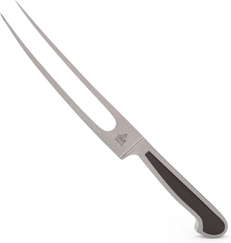 Güde Delta Series - 7" Forged Double Bolster Meat Fork, Smoked Oak Wood Handle
