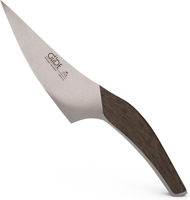 Güde Synchros Series - 5" Forged Utility Knife, Smoked Oak Wood Handle