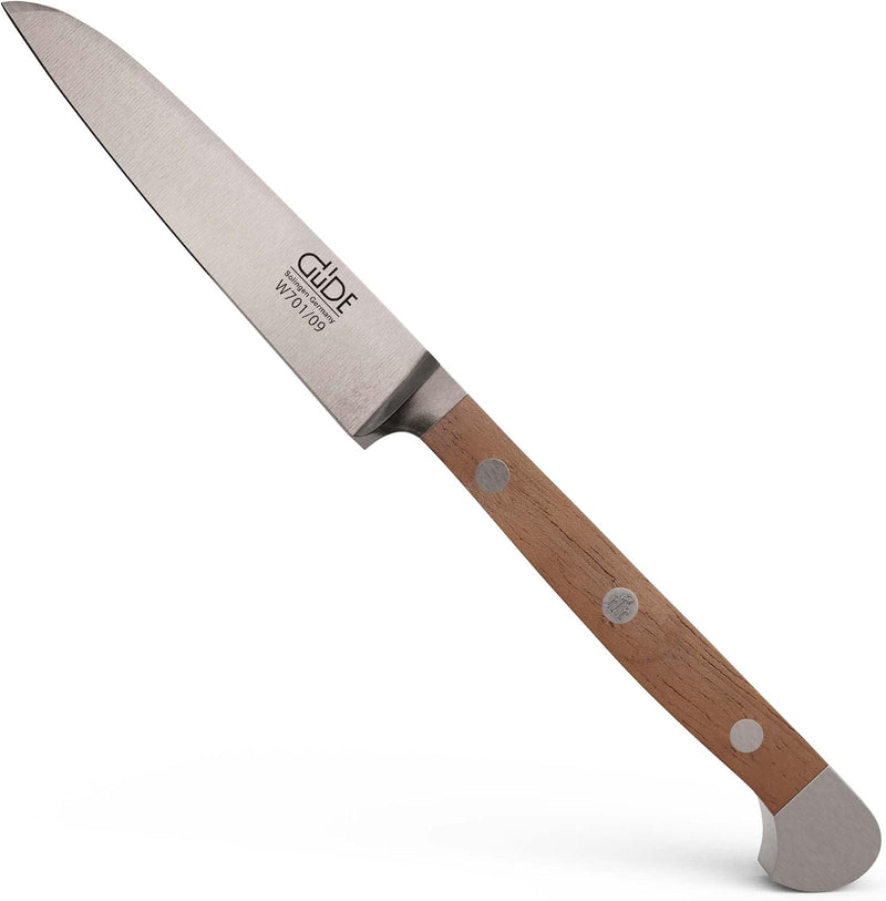 Güde Alpha Walnut Series - 3" Forged Double Bolster Paring Knife, Walnut Wood Handle