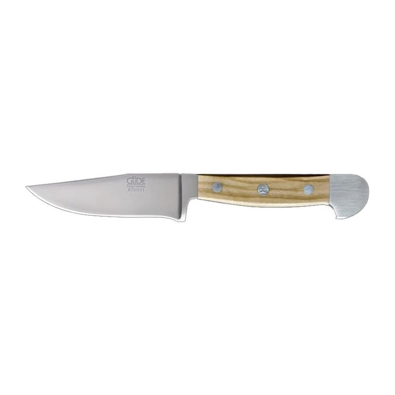 Güde Alpha Olive Series - 4" Forged Double Bolster Hunting Knife, Olive Wood Handle