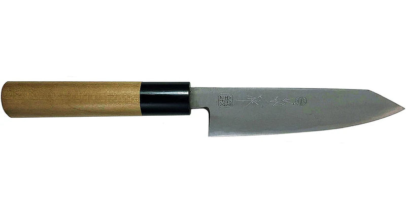 Kikuichi Kokaji White Carbon - 6" Bunka Kiritsuke Tip Knife w/Saya
