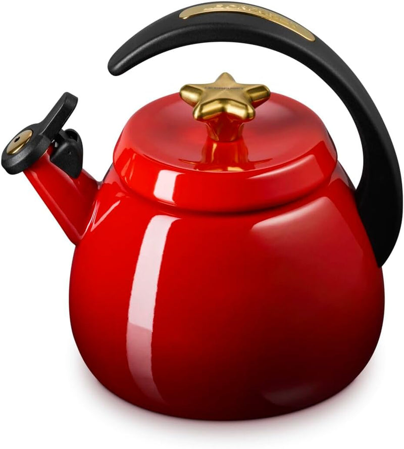 Le Creuset 2.2 Qt. Cloche Kettle w/Gold Star Knob - Cerise