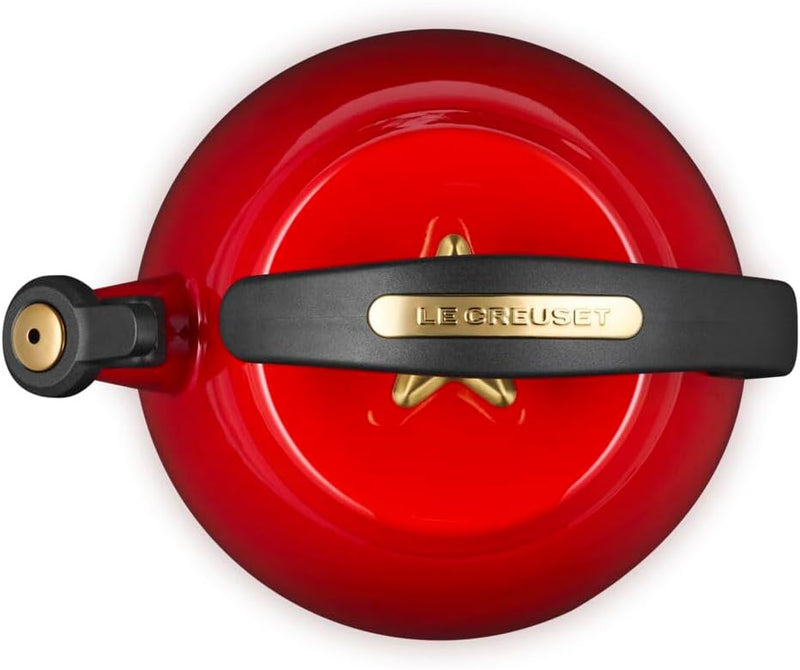 Le Creuset 2.2 Qt. Cloche Kettle w/Gold Star Knob - Cerise