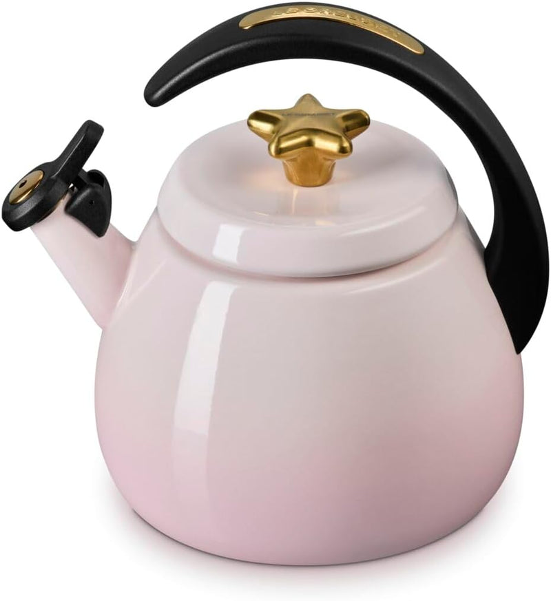 Le Creuset 2.2 Qt. Cloche Kettle w/Gold Star Knob - Shell Pink