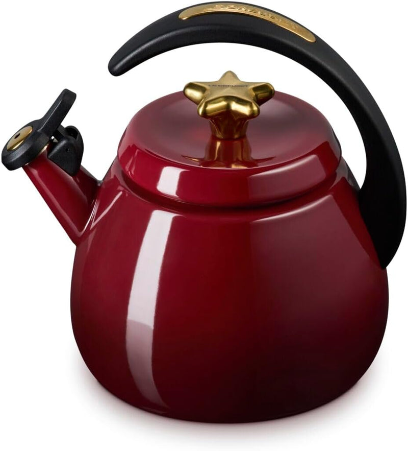 Le Creuset 2.2 Qt. Cloche Kettle w/Gold Star Knob - Garnet