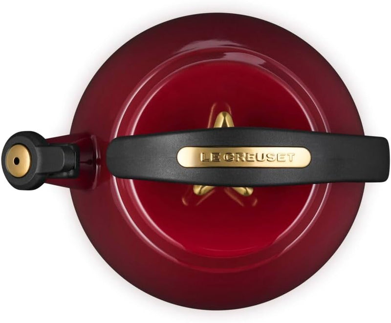 Le Creuset 2.2 Qt. Cloche Kettle w/Gold Star Knob - Garnet