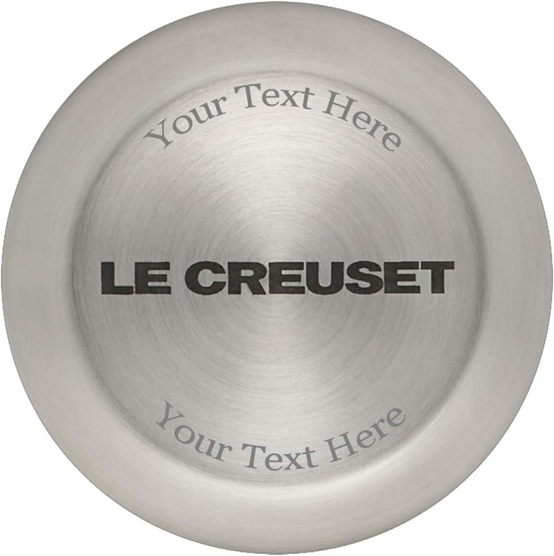 Le Creuset 7 1/2 Qt. Signature Enameled Cast Iron Chef's Oven w/Stainless Steel Knob - Flame- Personalized Engraving Available