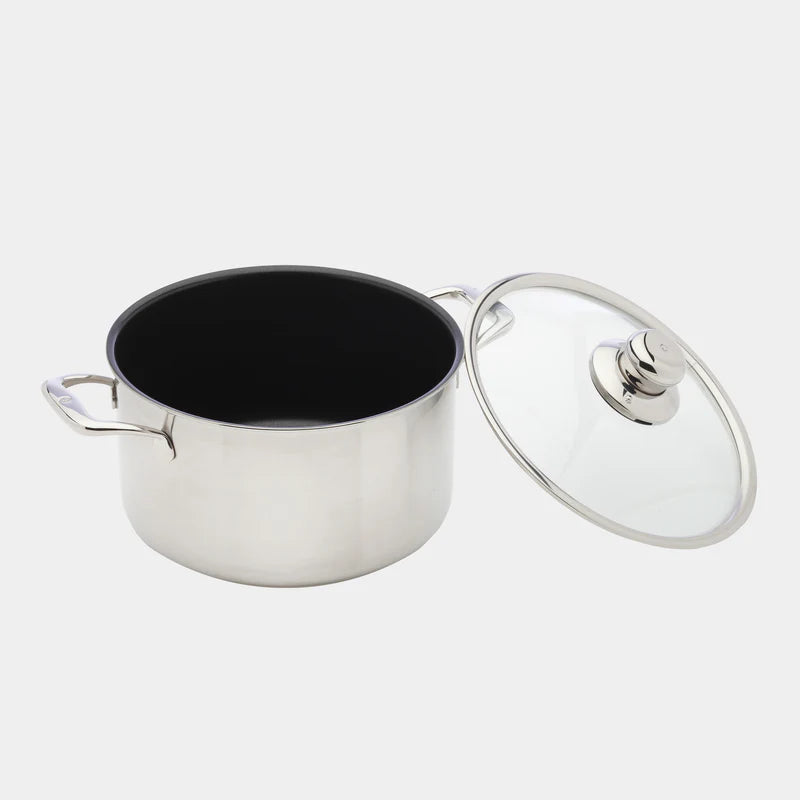 Swiss Diamond - 9.5" Nonstick Clad Dutch Oven w/Glass Lid