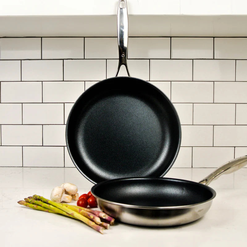 Swiss Diamond - 2 Pc. Nonstick Clad Induction Fry Pan Set