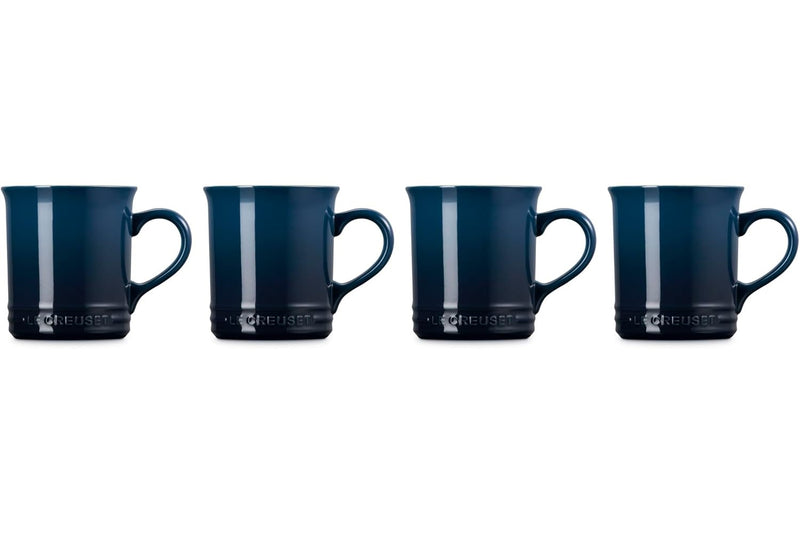 Le Creuset Set of 4 - 14 oz. Vancouver Mugs - Nuit