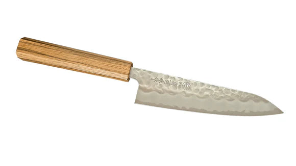 Kikuichi WTC Series Warikomi Tsuchime White Carbon - 7" Gyuto Knife