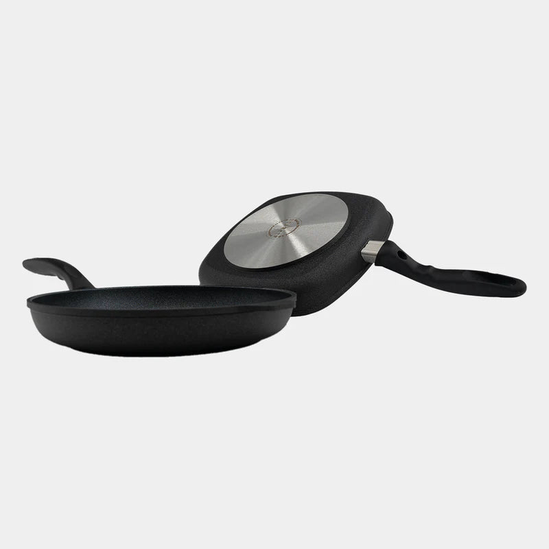 Swiss Diamond - 2 Pc. XD+ Diamond Nonstick Induction Fry Pan & Grill Pan Set