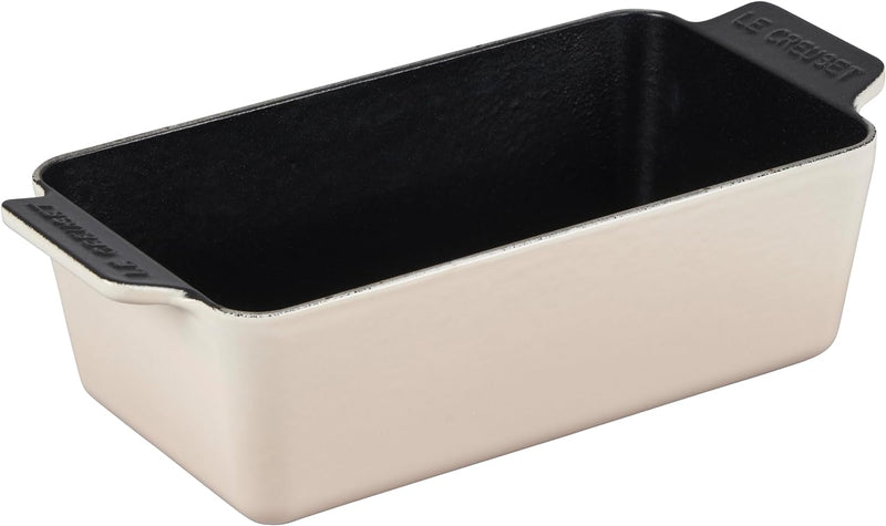 Le Creuset 9" x 5" x 3" (2 Qt.) Enameled Cast Iron Signature Loaf Pan - Meringue