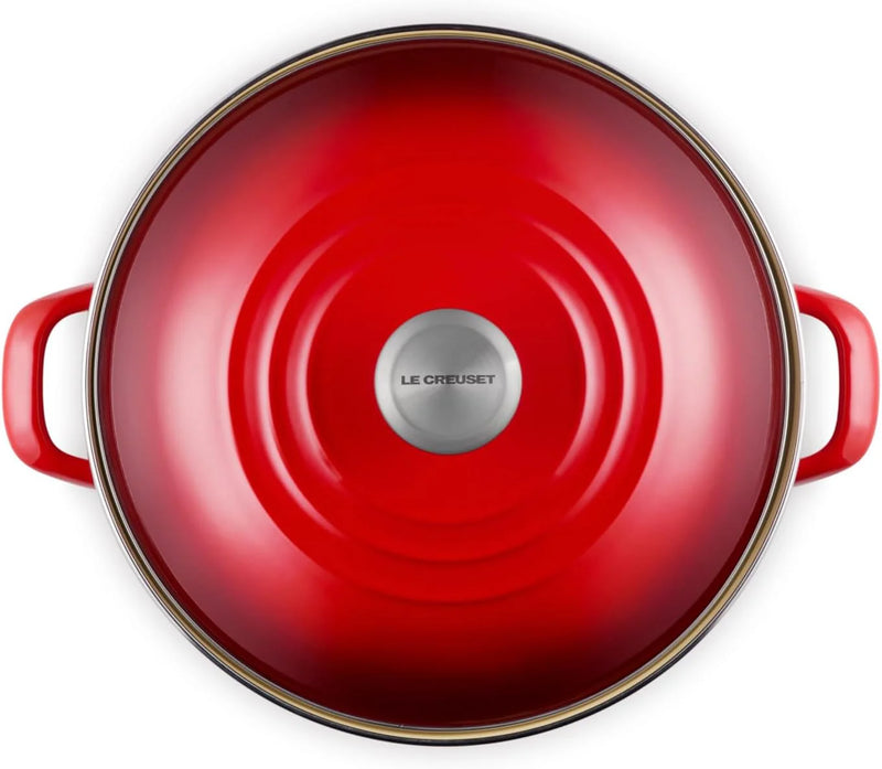 Le Creuset 12 Qt. Traditional Stockpot w/SS Knob - Cerise