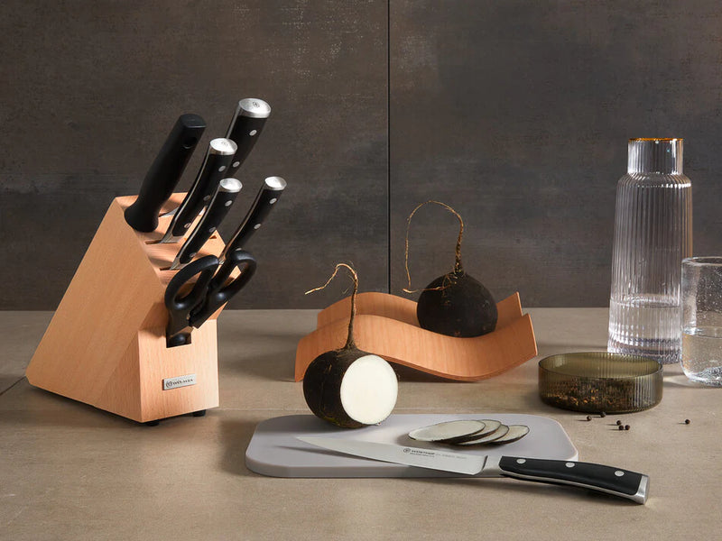 Wusthof Classic Ikon - 8 Pc. Knife Block Set, Beech