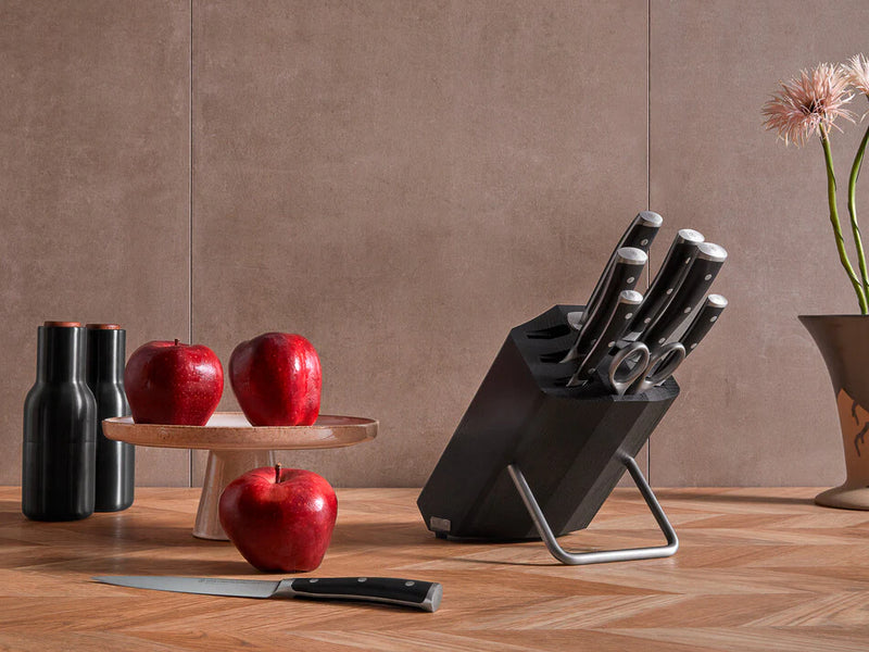 Wusthof Classic Ikon - 9 Pc. Knife Block Set, Black