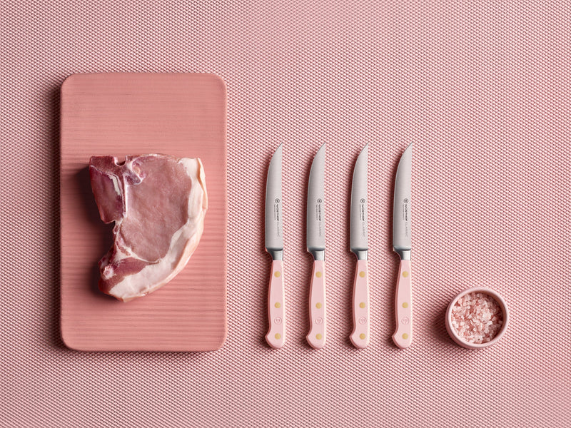 Wusthof Classic Pink Himalayan Salt - 4 Pc. Steak Knife Set