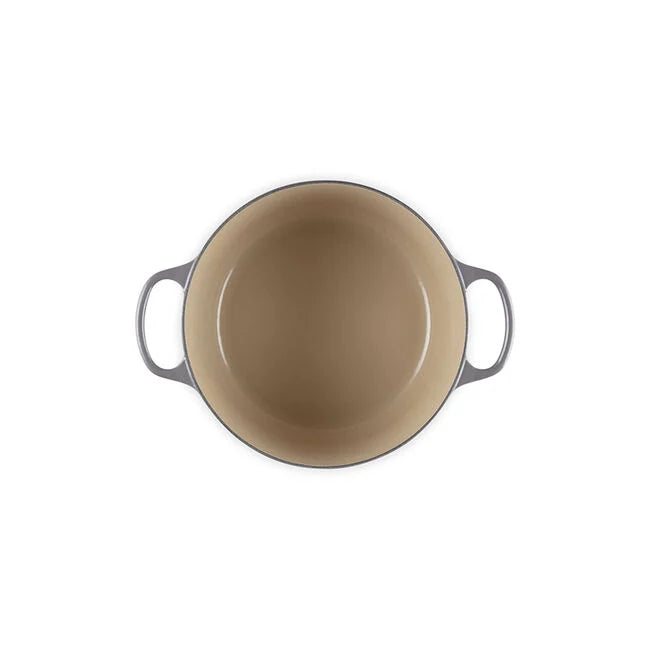 Le Creuset 6 1/2 Qt. Enameled Cast Iron Signature Deep Round Dutch Oven w/Stainless Steel Knob - Licorice