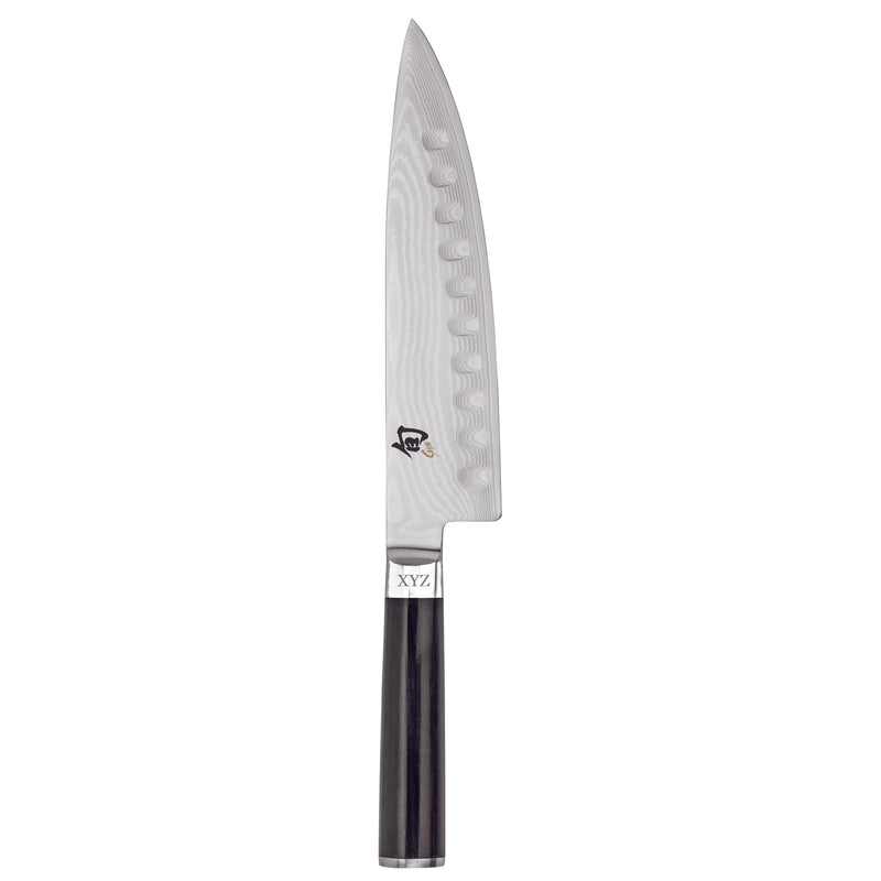 Shun Classic - 8" Hollow Ground Chef's Knife- Personalized Engraving Available