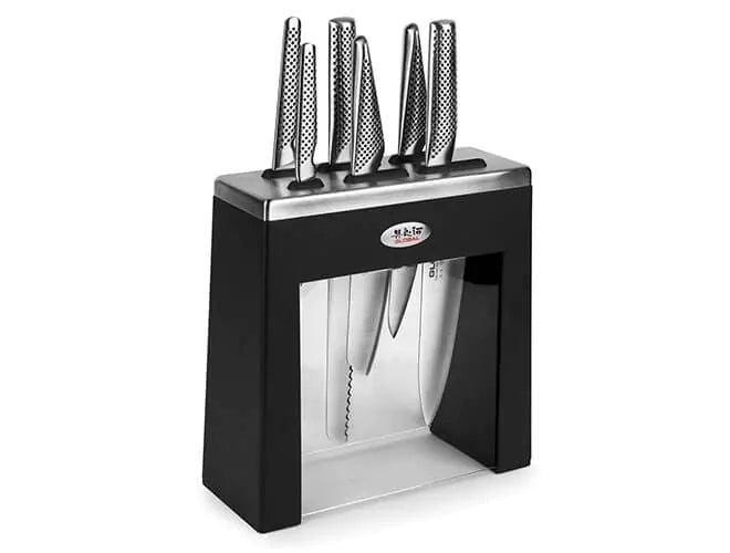 Global G-79620 - 7 Pc. Kabuto Knife Block Set