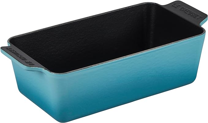 Le Creuset 9" x 5" x 3" (2 Qt.) Enameled Cast Iron Signature Loaf Pan - Caribbean