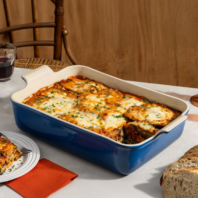 Le Creuset 6 3/4 Qt. Heritage Deep Rectangular Lasagna Dish - Marseille