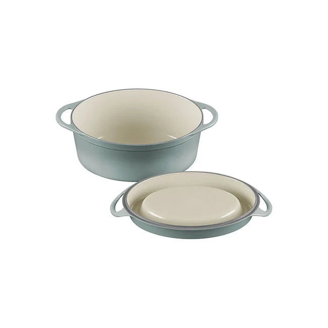 Le Creuset 7 1/4" Traditional Oval Doufeu Oven - Sea Salt