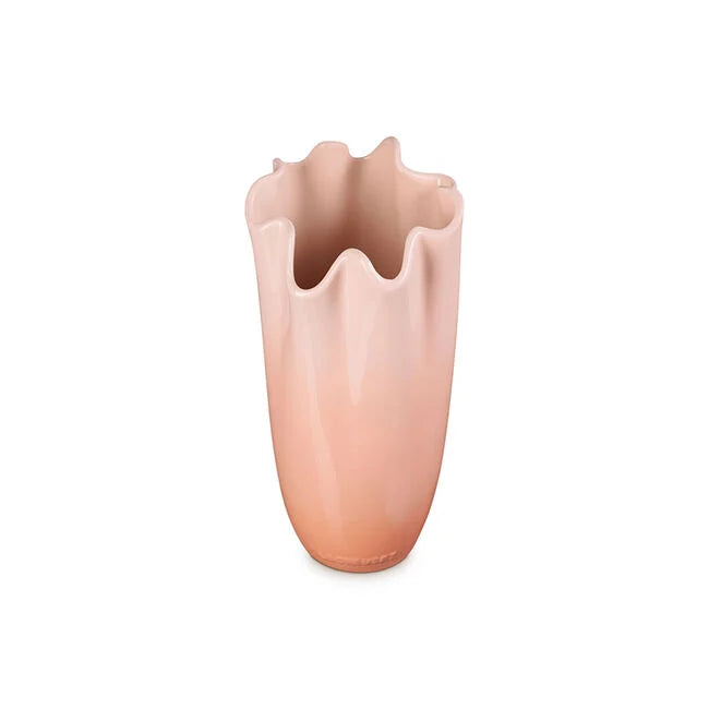 Le Creuset 12" Iris Ruffle Vase - Peche