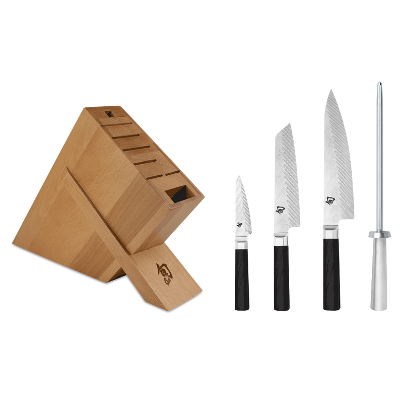 Shun Dual Core - 5 Pc. Knife Block Set