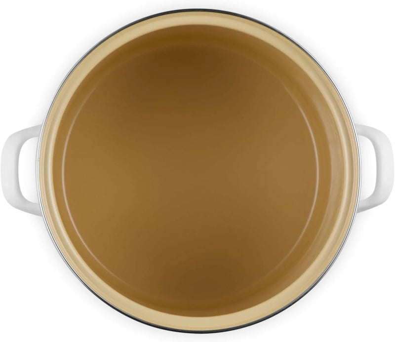 Le Creuset 12 Qt. Traditional Stockpot w/SS Knob - White