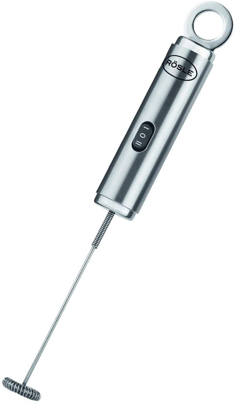 Rösle Stainless Steel Dual Speed Frother, Round Handle, 10.5"
