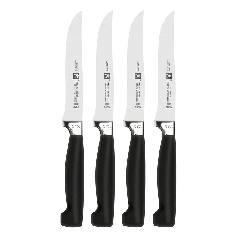 Henckels Four Star - 4 Pc. Steak Knife Set- Personalized Engraving Available