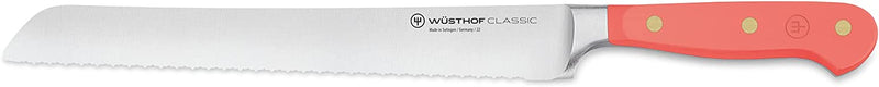 Wusthof Classic Coral Peach - 9" Double Serrated Bread Knife- Personalized Engraving Available
