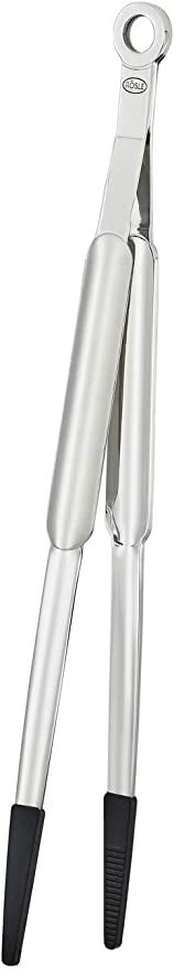 Rosle Stainless Steel Fine Tongs, Silicone Tip