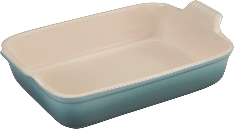 Le Creuset 4 Qt. (12" x 9") Heritage Rectangular Dish - Sea Salt