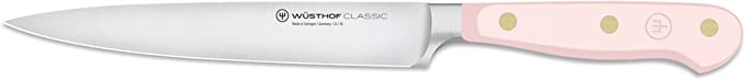 Wusthof Classic Pink Himalayan Salt - 6" Utility Knife- Personalized Engraving Available