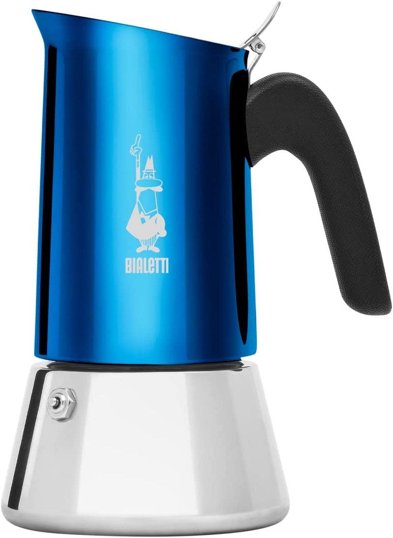 Bialetti Venus Induction Stovetop Espresso Maker 4 Cups Blue