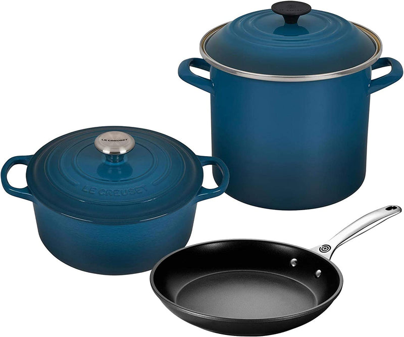 Le Creuset 5-Piece Oven and Stovetop Cookware Bundle - Deep Teal