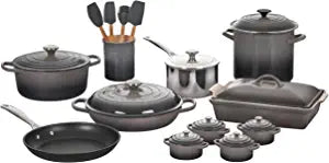 Le Creuset 20-Piece Mixed Material Cookware Set - Oyster