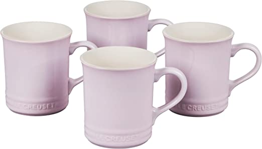 Le Creuset Set of 4 - 14 oz. Mugs - Shallot