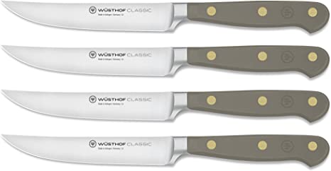 Wusthof Classic Velvet Oyster - 4 Pc. Steak Knife Set- Personalized Engraving Available